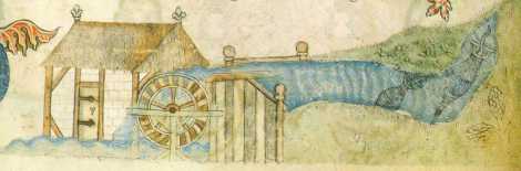 fish traps in a river